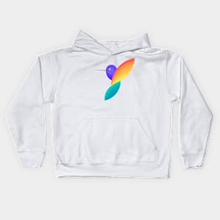 Bird Rainbow Kids Hoodie